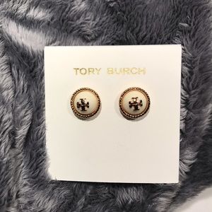 ⚜️Tory Burch Natalie Rope Logo Stud Earrings